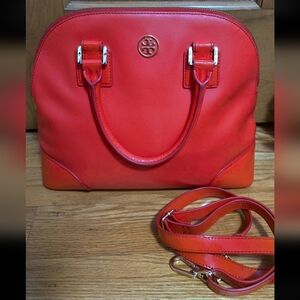 Tory Burch Robinson Dome Satchel Crossbody Bag with Removable Strap
